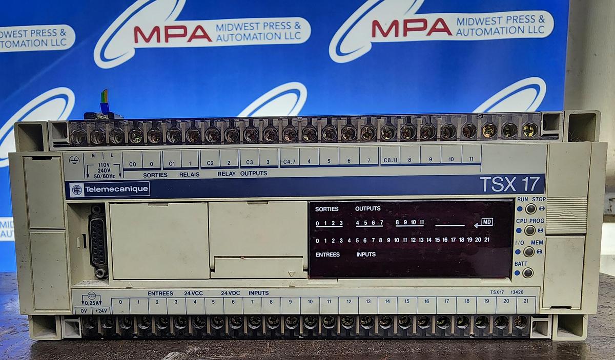 Used Telemecanique TSX1713428 TSX17 Controller