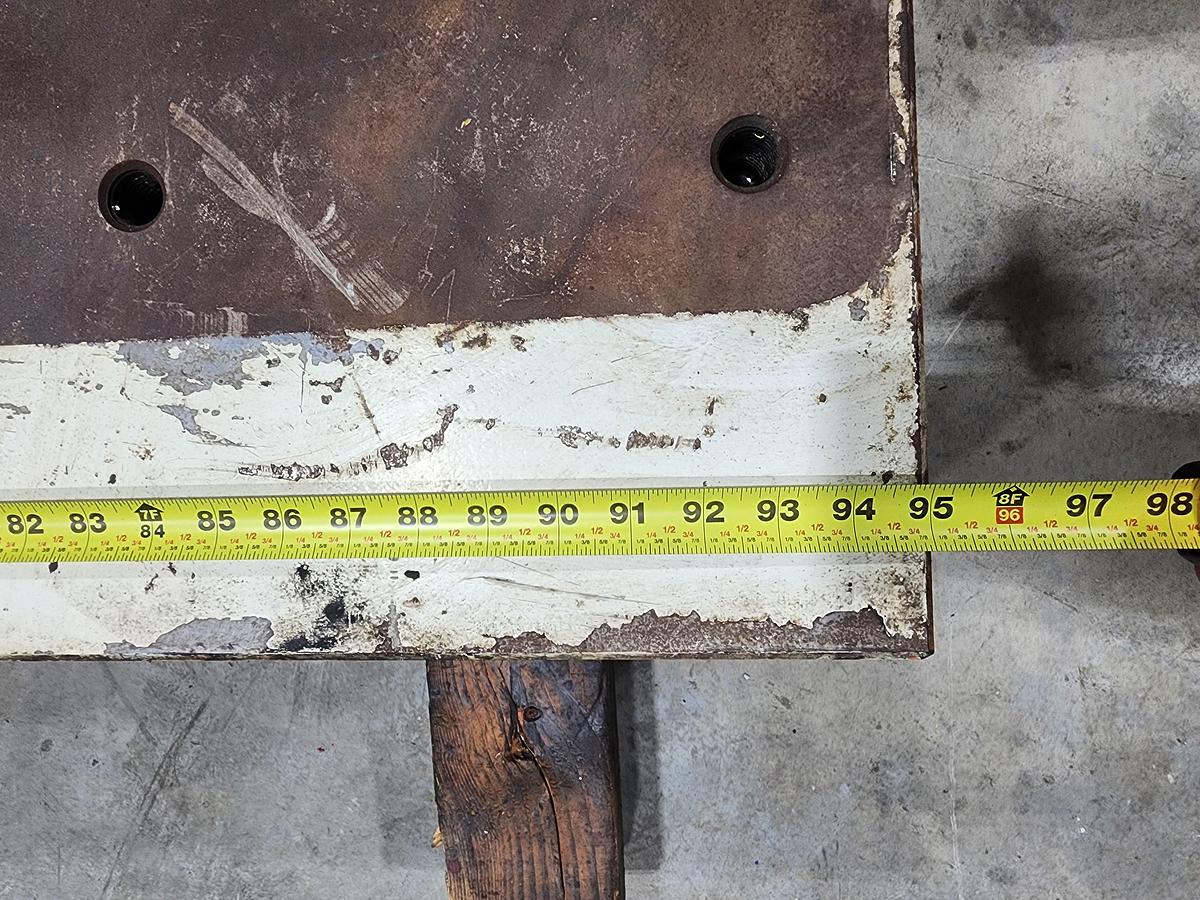 Used 35.5" x 95" x 4" Ram Plate