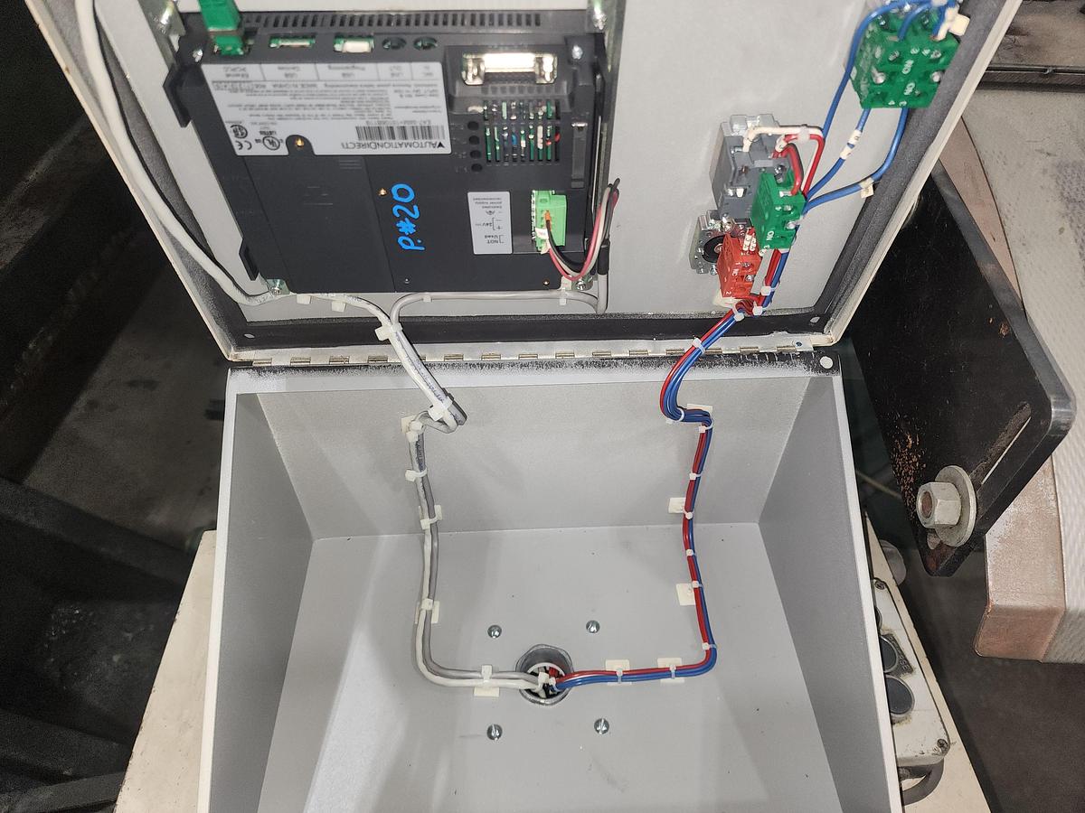 Used 6" WIDE PRF/WADDINGTON PRESS MOUNTED FEEDER