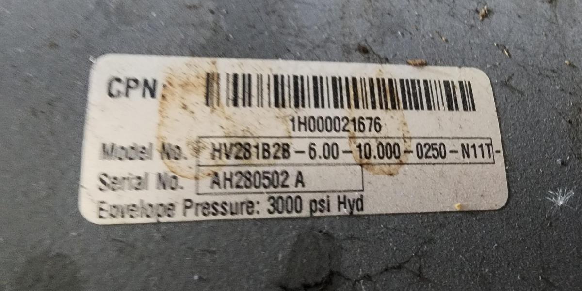 Miller HV281B2B-6.00-10.000-0250-N11T 3000 PSI Hyd Cylinder
