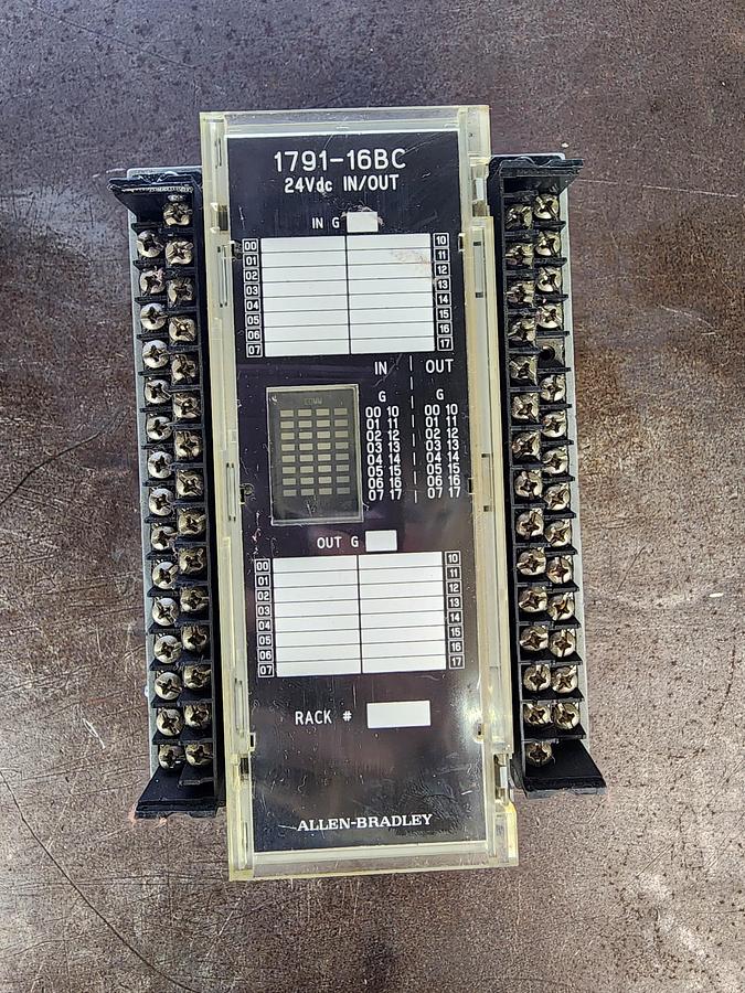 Used Allen-Bradley 1791-16BC 24 VDC IN/OUT I/O Module
