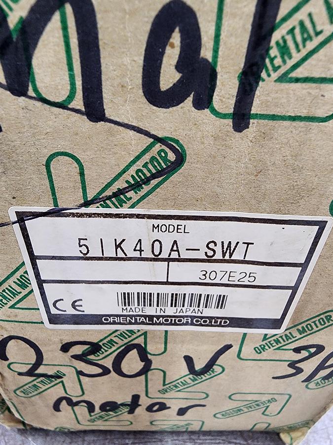 Oriental Motor 5IK40A-SW2T 230 V 3 PH Induction Motor