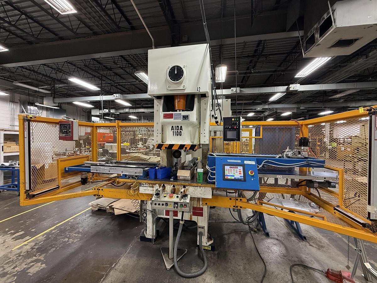 Used 121 TON AIDA MODEL NC1-1100(2) GAP FRAME PRESS