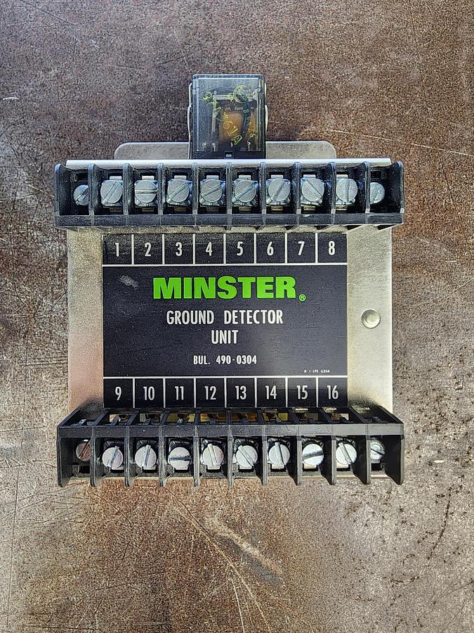 Used MINSTER 490-0304 Ground Detector Unit