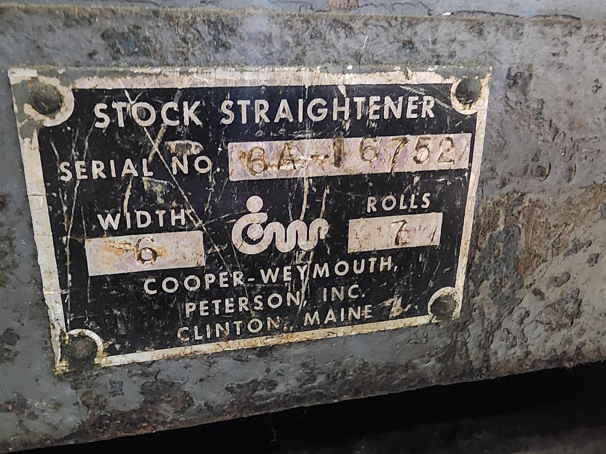 Used 6" WIDE CWP STOCK STRAIGHTENER