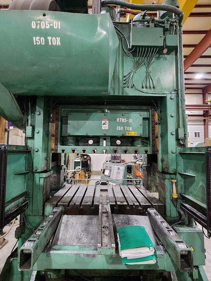 Used 1997 MINSTER MODEL P2-150 STRAIGHT SIDE PRESS
