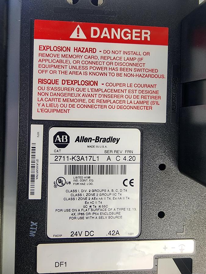 -Brand New- Allen-Bradley 2711-K3A17L1 PanelView 300 / Control