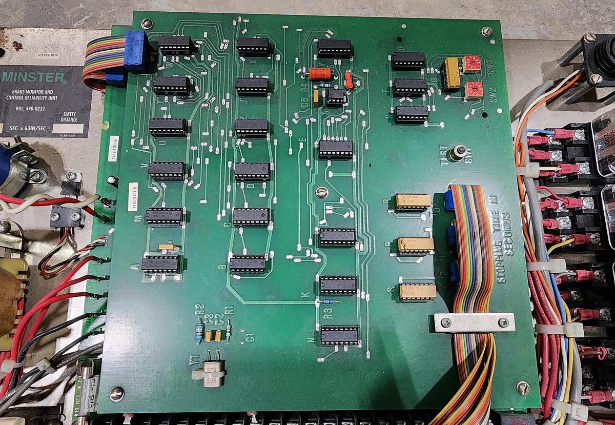 Used Minster 490-0232 Brake Monitor and Control Reliability Unit