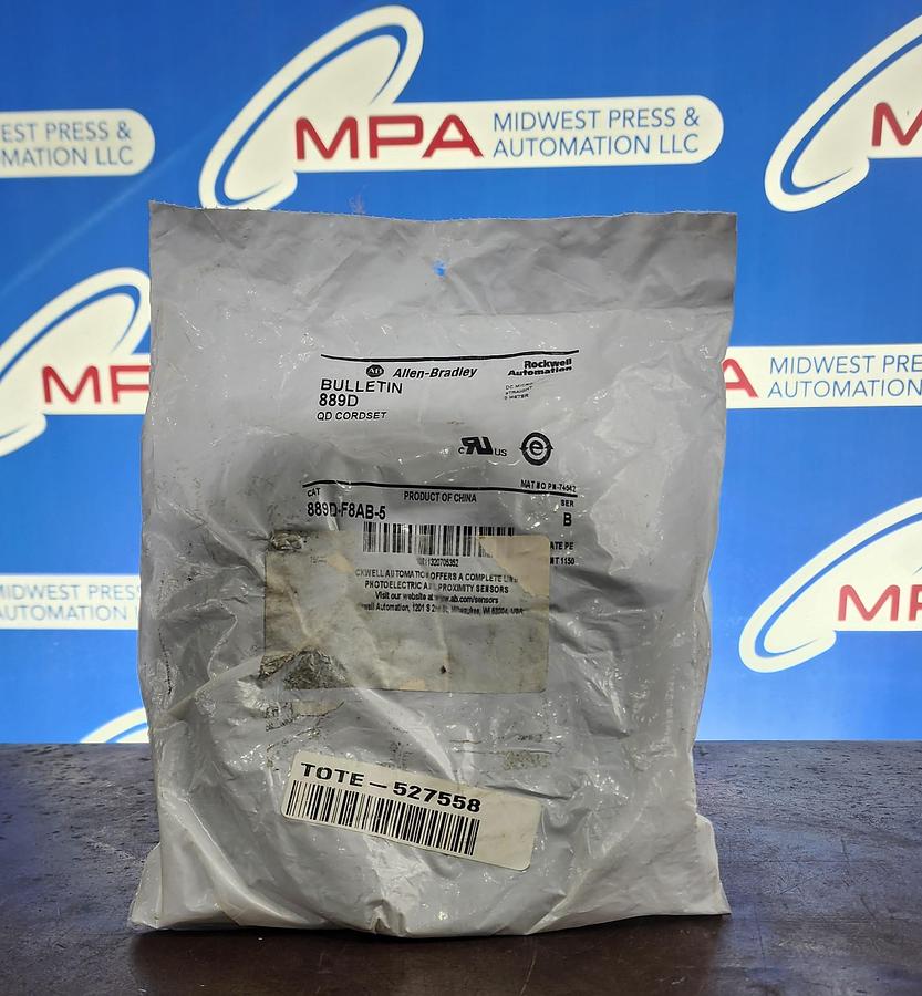 Allen-Bradley 889D-F8AB-5 889D QD Cordset 5 Meter