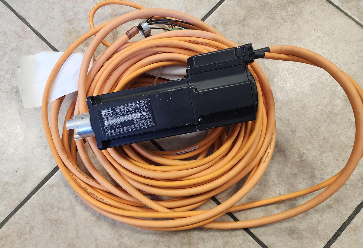 Used Rexroth MKD041B-144-GP1-KN Servo Motor with IKG4020 10 M Cable MNR: R911261313