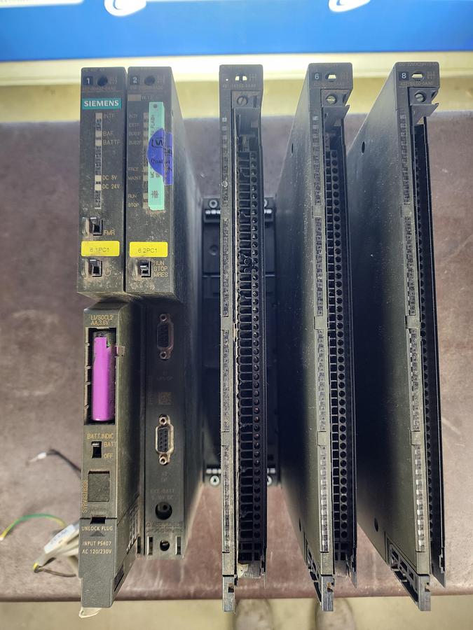 Used Siemens 407-0DA02-0AA0 / 414-2XK05-0AB0 / 431-1KF00-0AB0 / 421-1BL01-0AA0 PLC