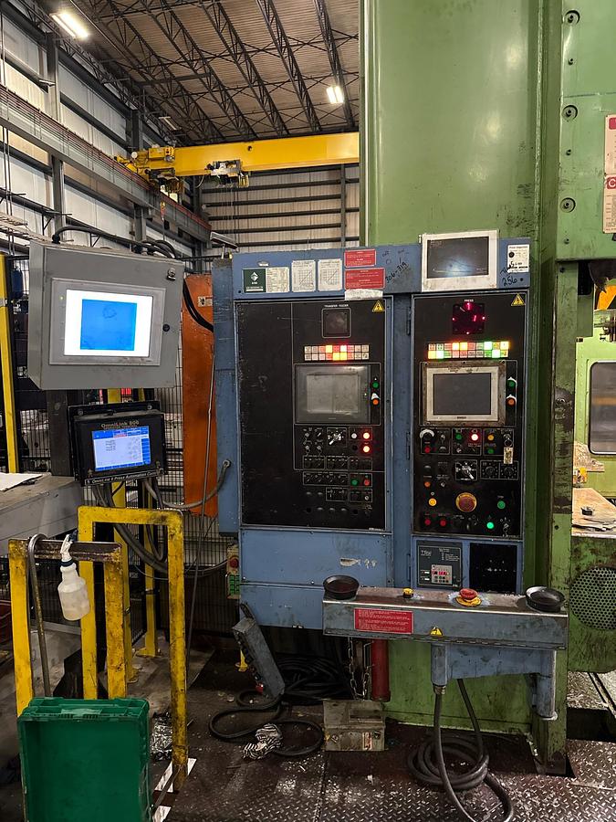 Used 2012 AIDA TMX-S2-1200 STRAIGHT SIDE PRESS w/COILTECH FEED LINE