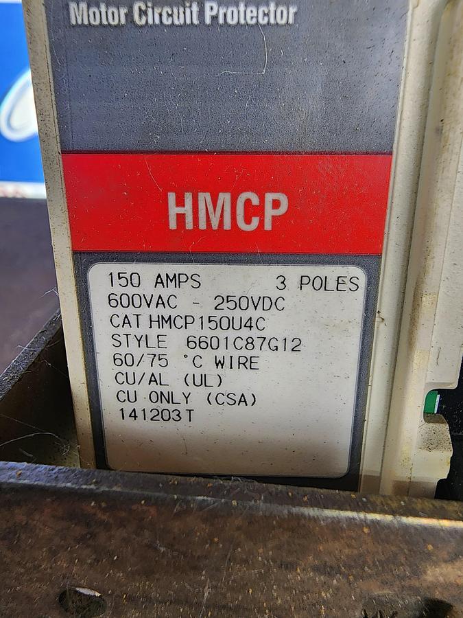 Used Allen-Bradley 1494D-N4 Circuit Breaker Operator Mechanism / Panel Disconnect - HMCP150U4C