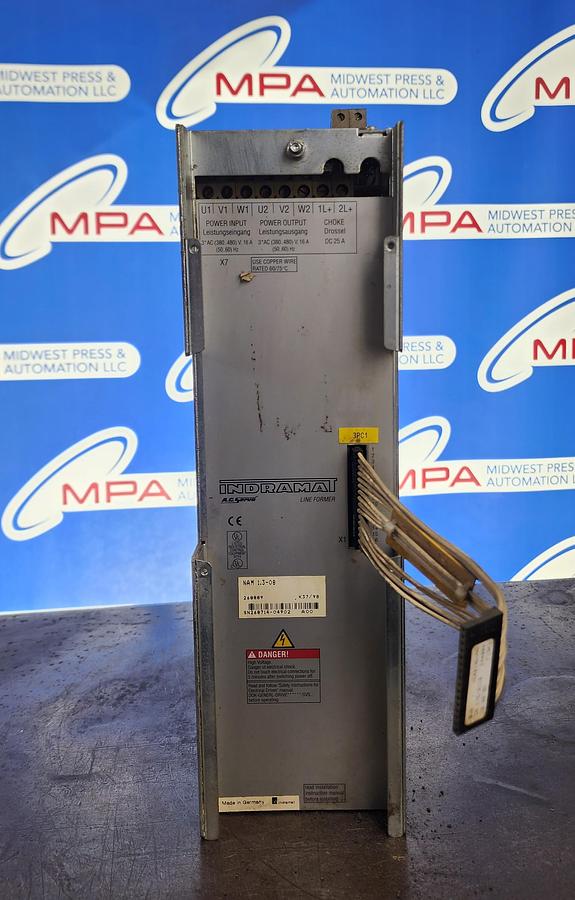 Used Indramat NAM 1.3-08 AC Servo Line Former NAM1.3-08