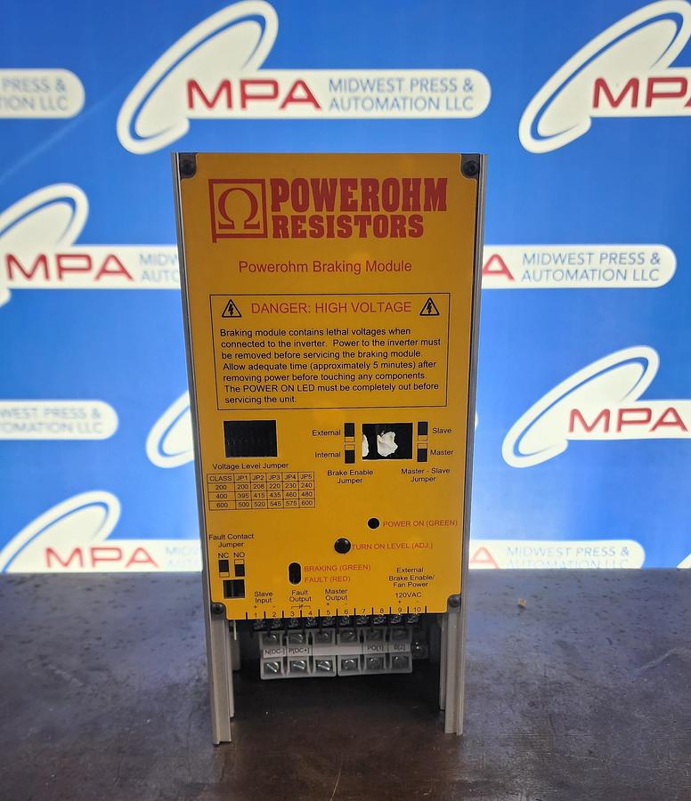 Hubbell Powerohm Resistors NBBM-V460-A30 Brake Module