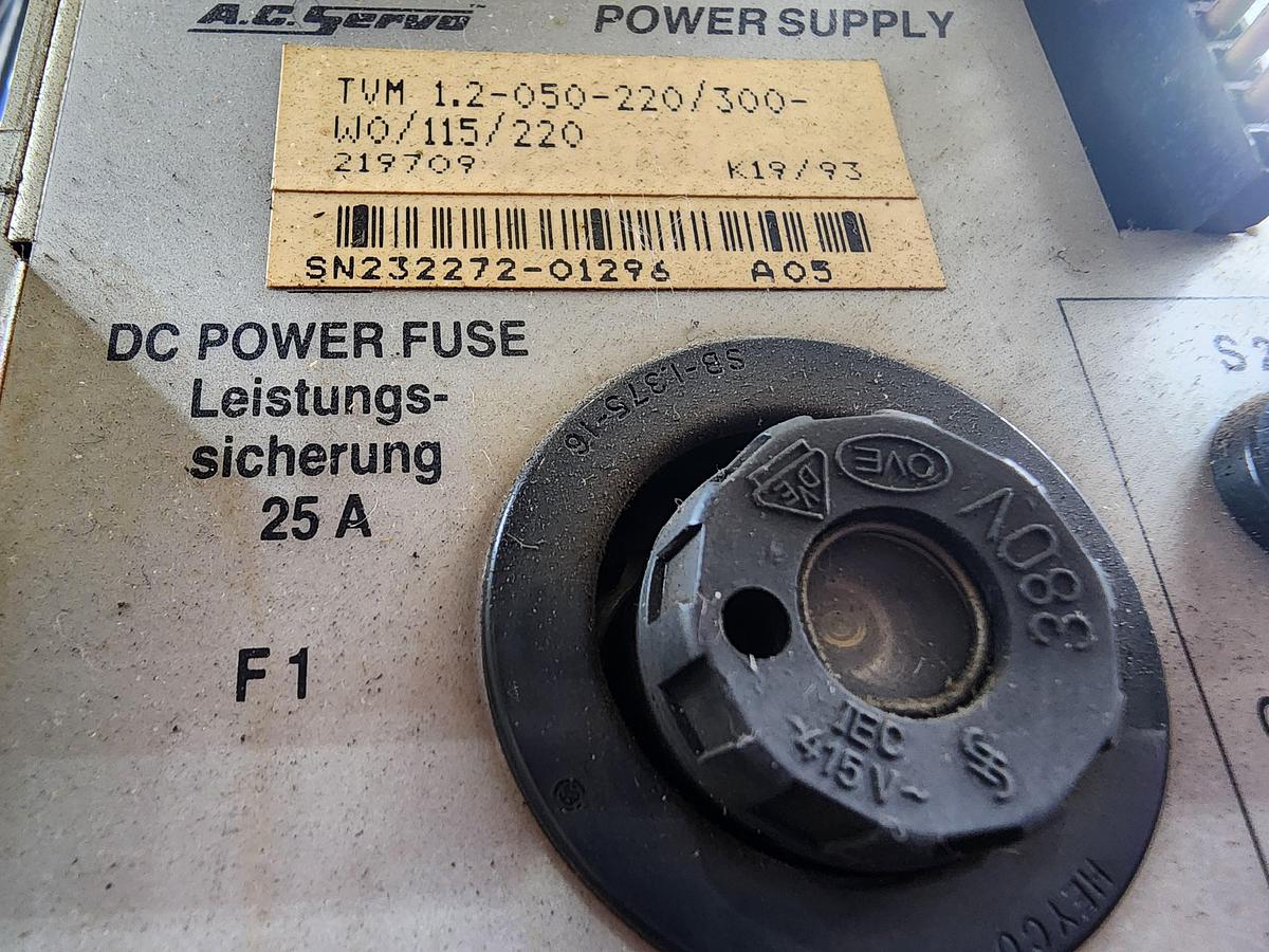 Used Indramat TDM1.2-050-220/300-W0/115/220 AC Servo Power Supply