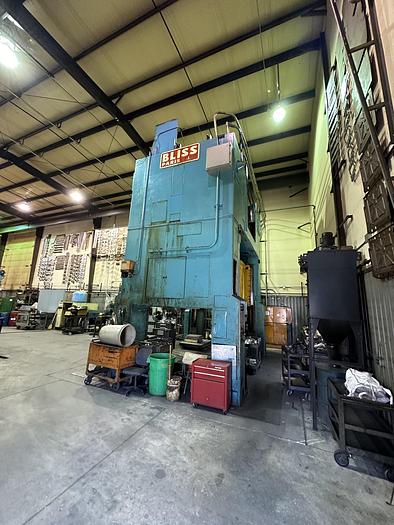 Used 660 TON BLISS STRAIGHT SIDE DOUBLE CRANK 4-POINT PRESS