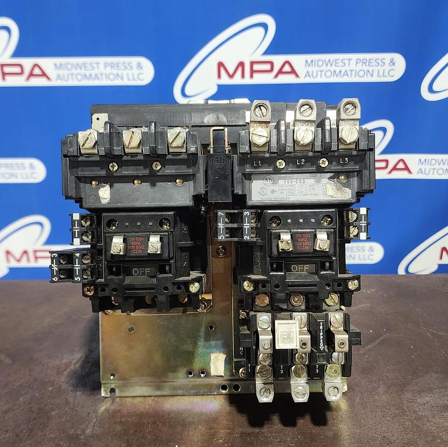 Used Allen-Bradley 505-C0D Size 2 Reversing Starter
