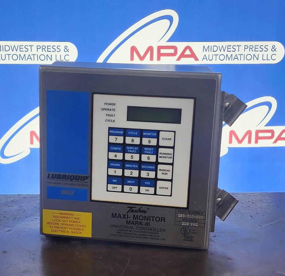 Used Trabon 163-310-000 Maxi-Monitor Mark-III Universal Controller
