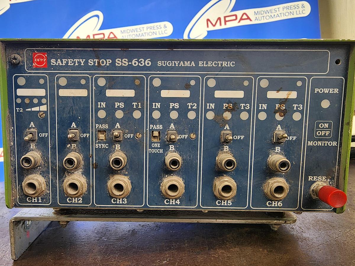 Used Sugiyama Electric SS-636 Safety Stop off 300 TON KOMATSU L2M300-3BM