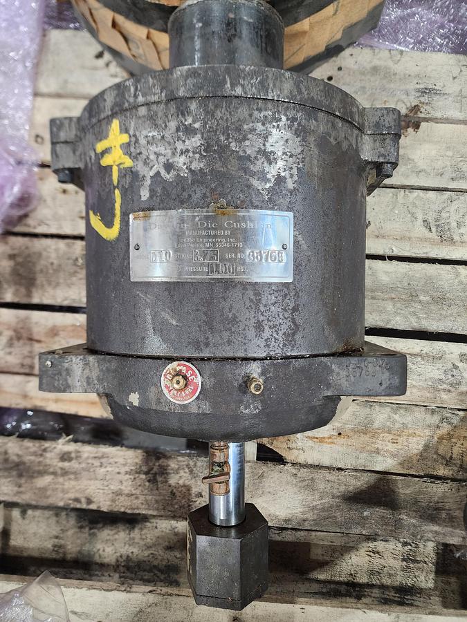 Used Dayton Die Cushion Model: D10 3.75 Stroke 100 Max PSI Die Cushion