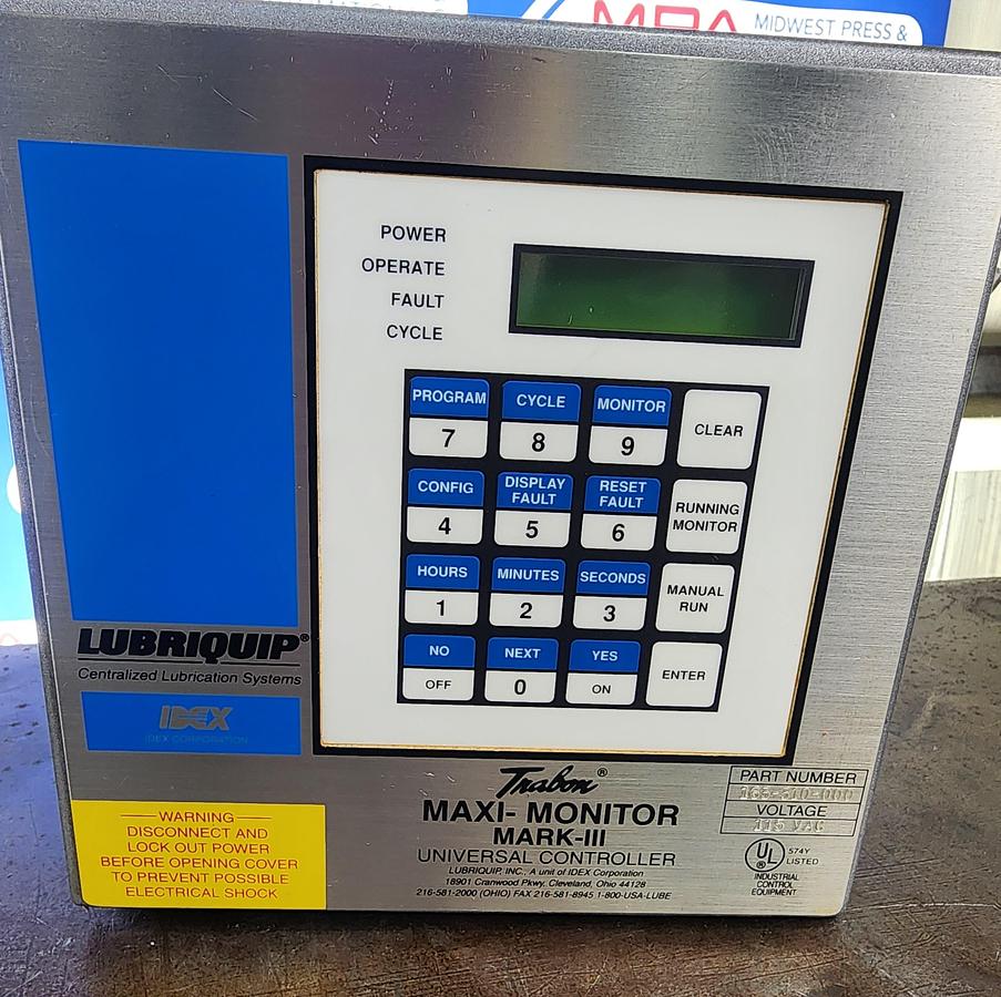 Used Trabon 163-310-000 Maxi-Monitor Mark-III Universal Controller