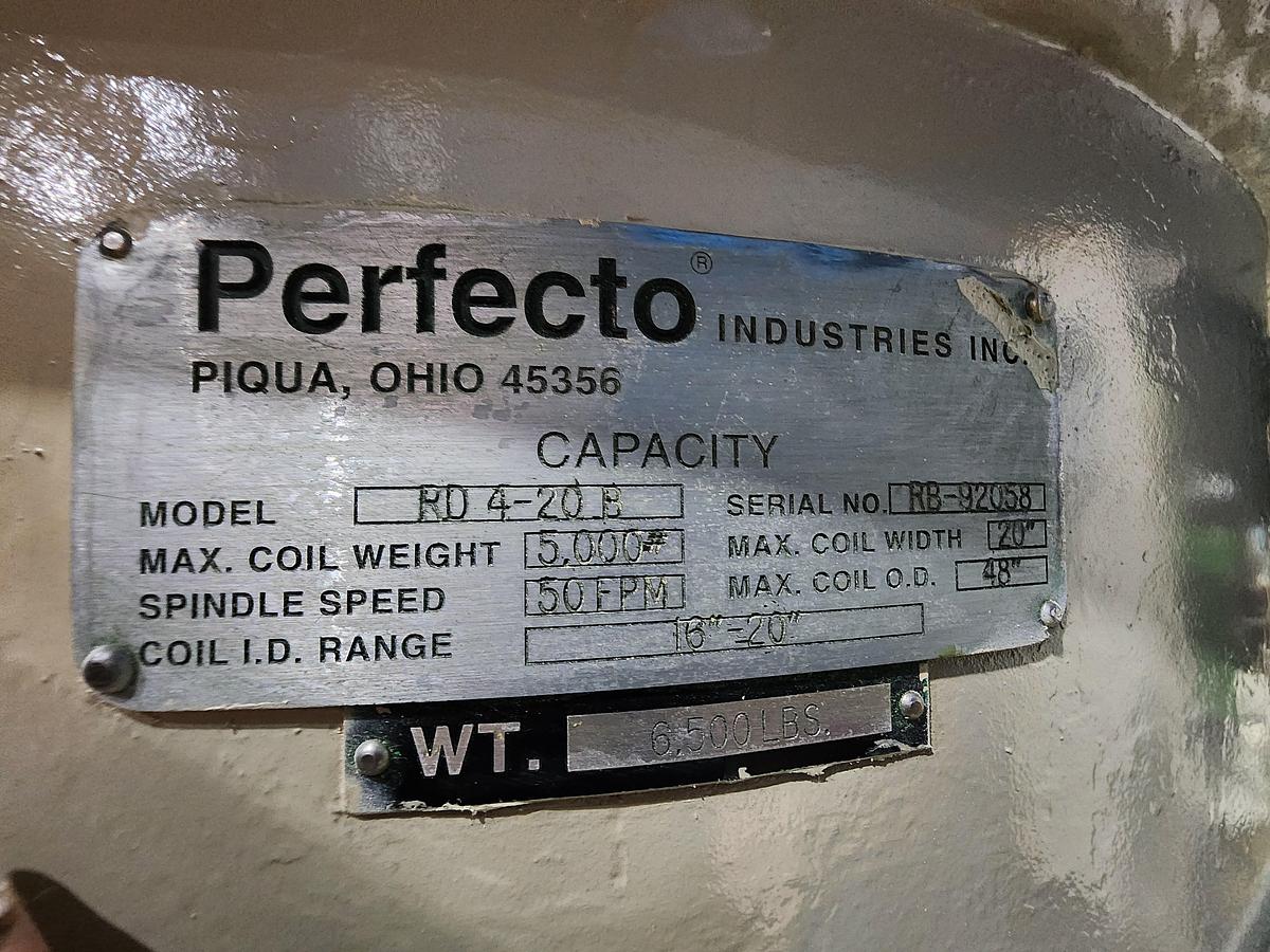 Used 20" x 6,000 LB PERFECTO FEED LINE