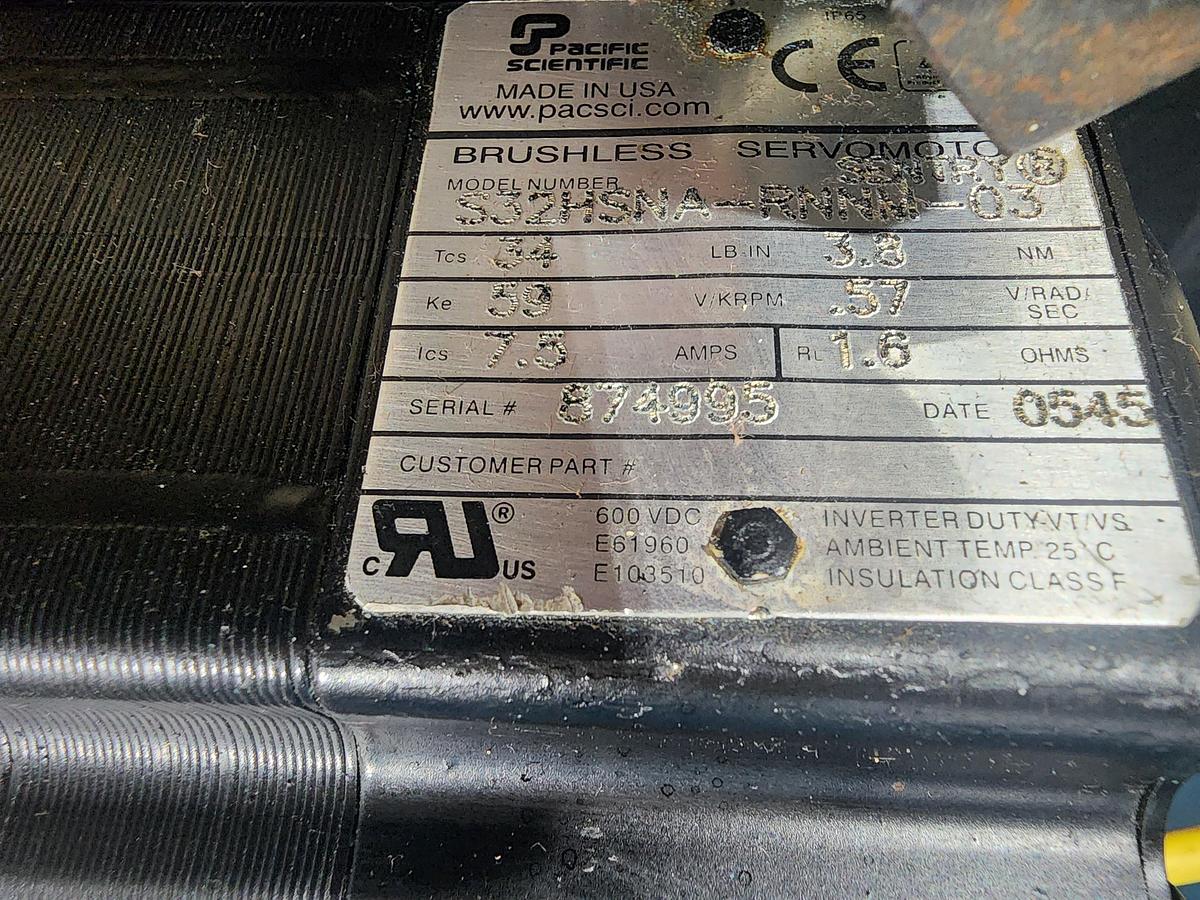 Used Rapid-Air Model:106D 6" Feeder with Control and LSP Lube Sprayer