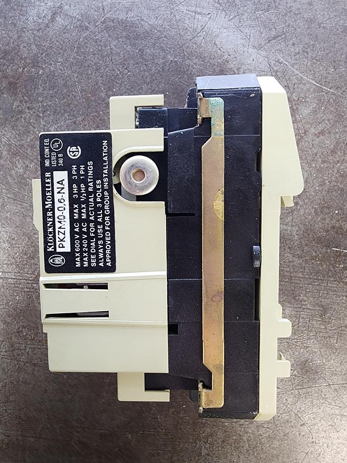 Used Klockner-Moeller PKZMO-0.6-NA Manual Motor Starter