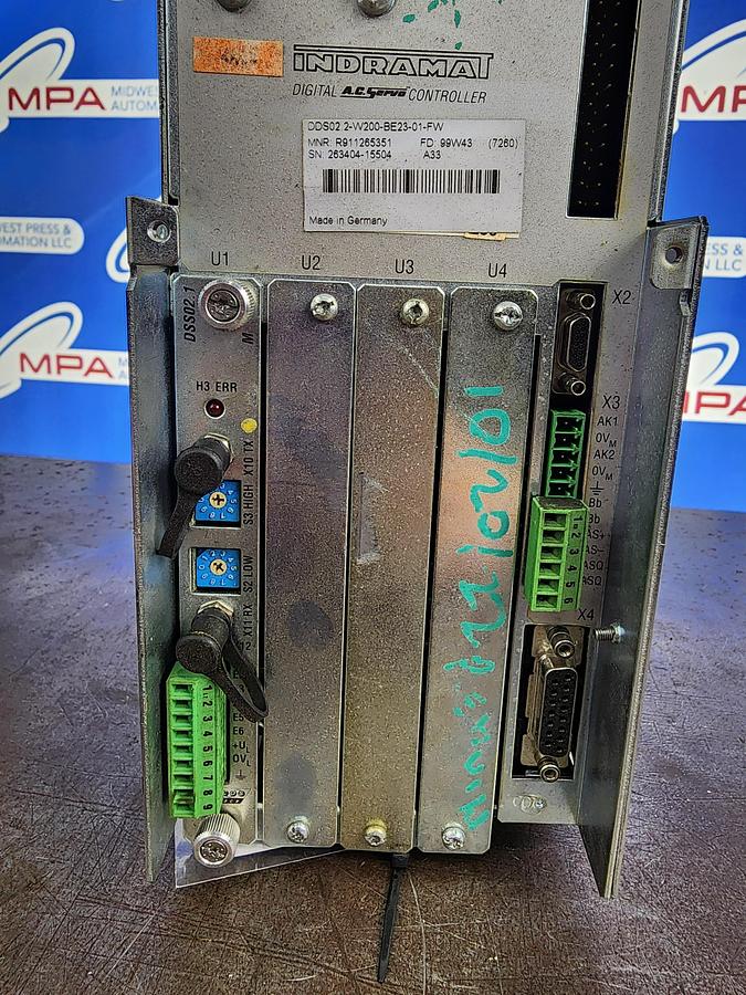 Used Indramat DDS02.2-W200-BE23-01-FW AC Servo Controller
