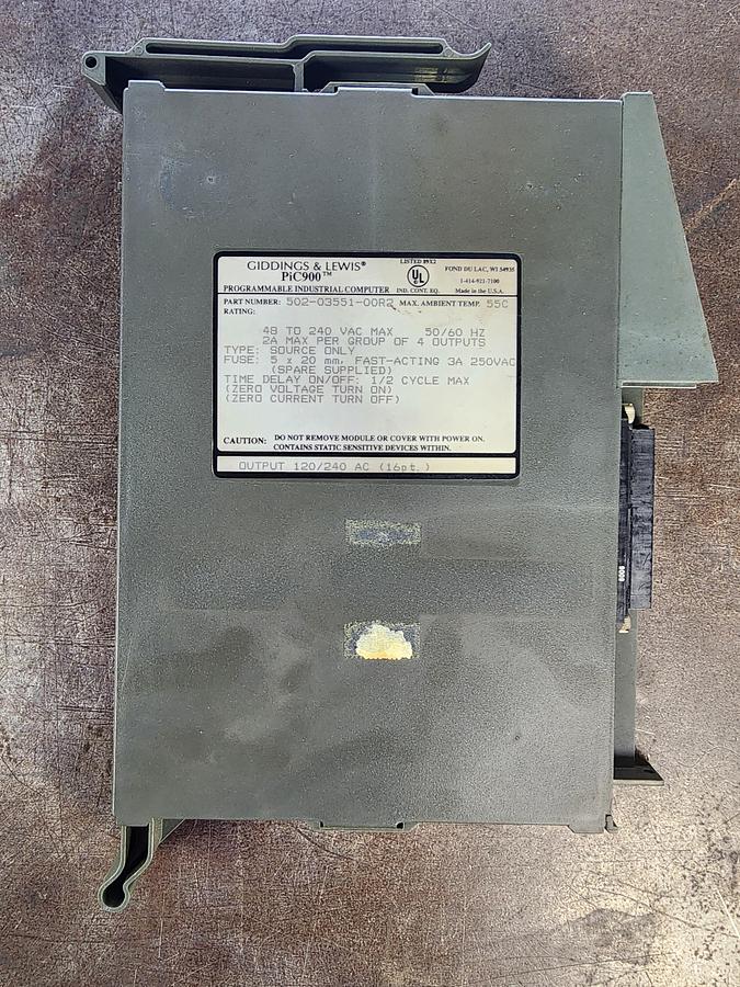 Used Giddings and Lewis 502-03551-00R2 PiC900 Output Module