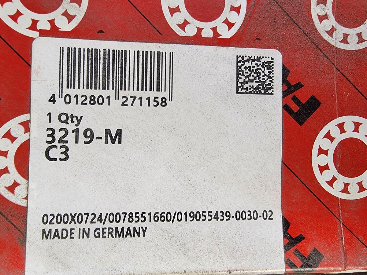 Fag Bearings 3219-M C3 Double Row Bearing 3219-M-C3