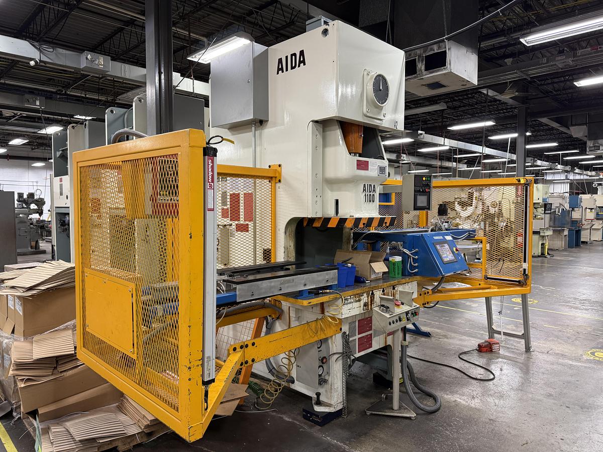 Used 121 TON AIDA MODEL NC1-1100(2) GAP FRAME PRESS