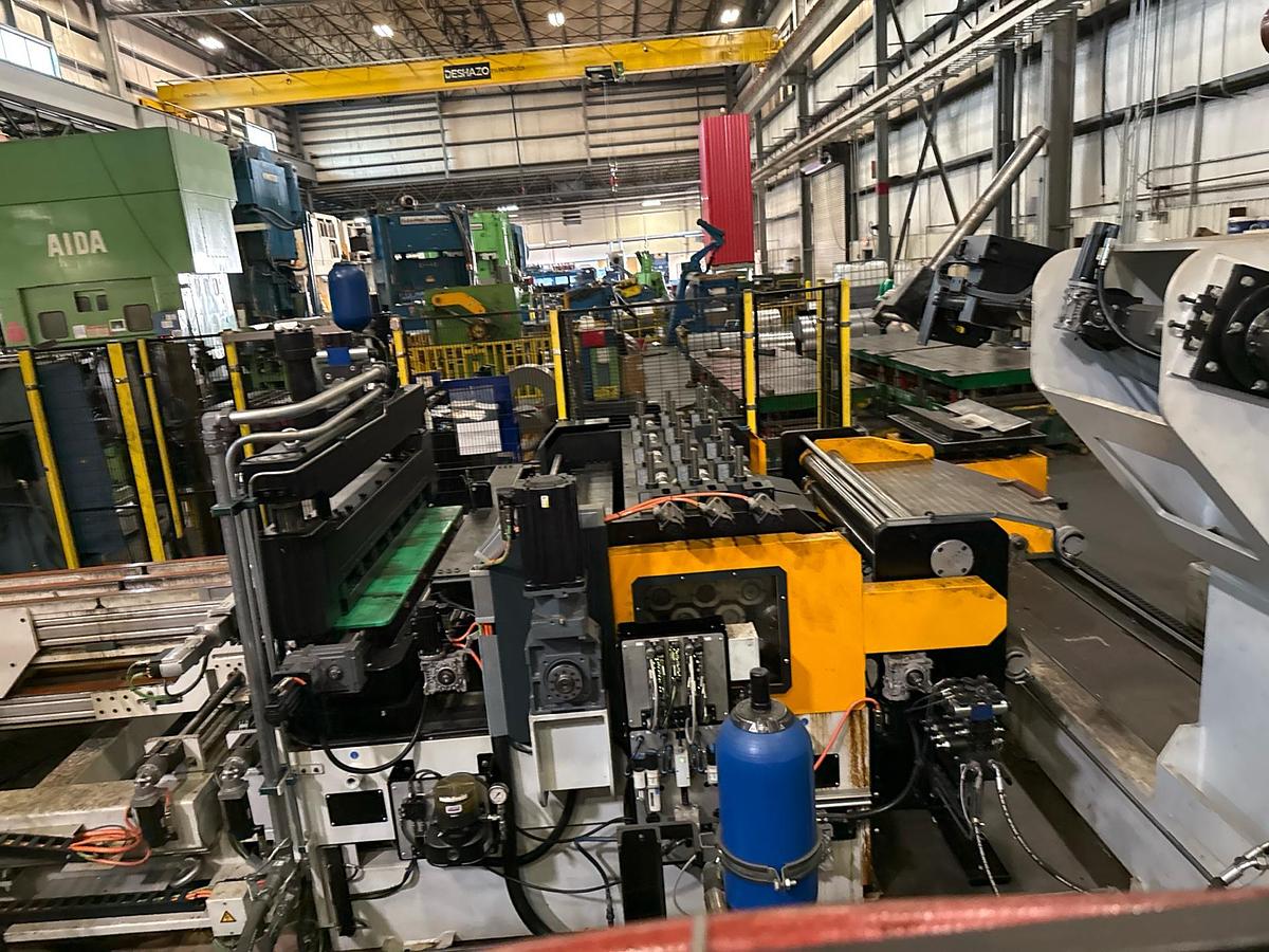 Used 2012 AIDA TMX-S2-1200 STRAIGHT SIDE PRESS w/COILTECH FEED LINE