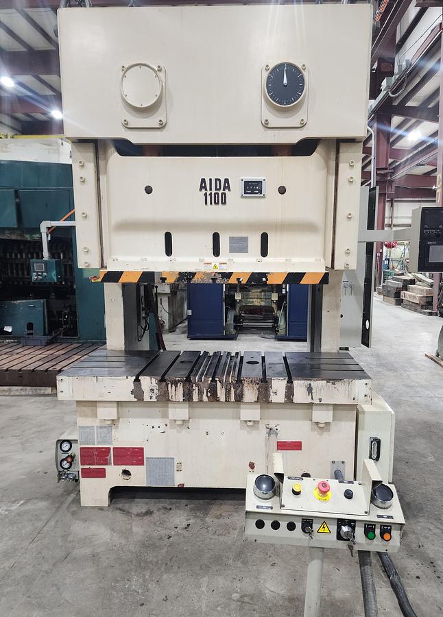 Used 121 TON AIDA MODEL NC2-1100(2)E GAP FRAME PRESS