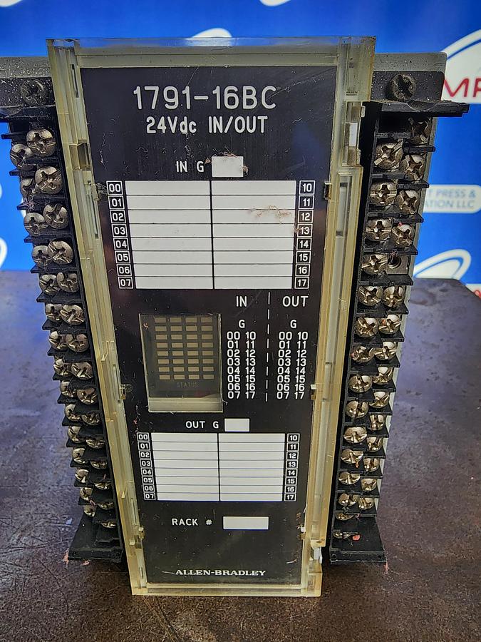 Used Allen-Bradley 1791-16BC 24 VDC IN/OUT I/O Module