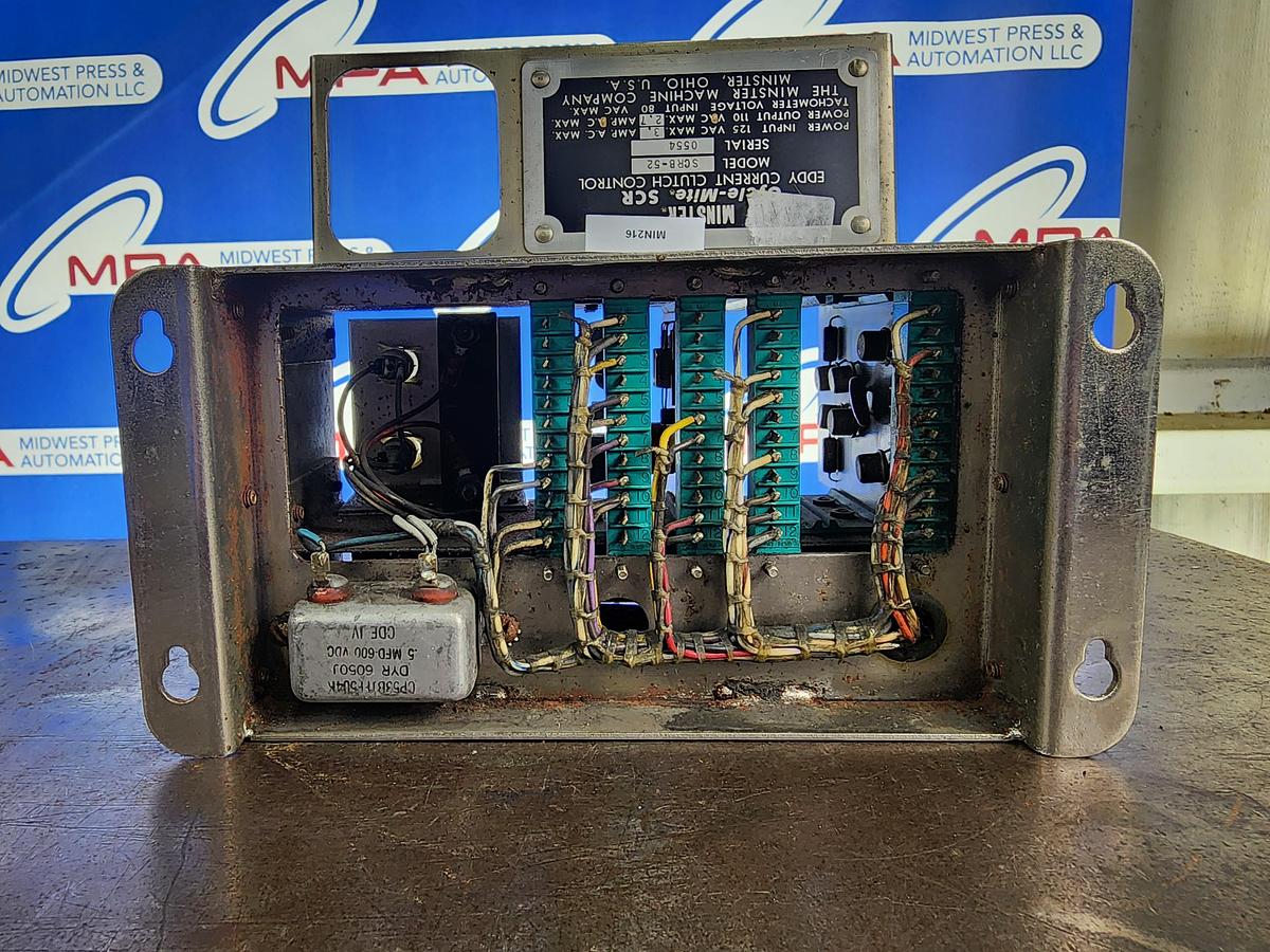 Used MINSTER SCRB-52 Eddy Current Clutch Control