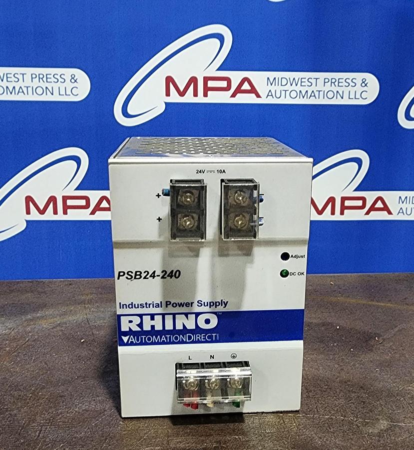 Used Rhino PSB24-240 Power Supply 100-240 V ~5A 50-60 Hz