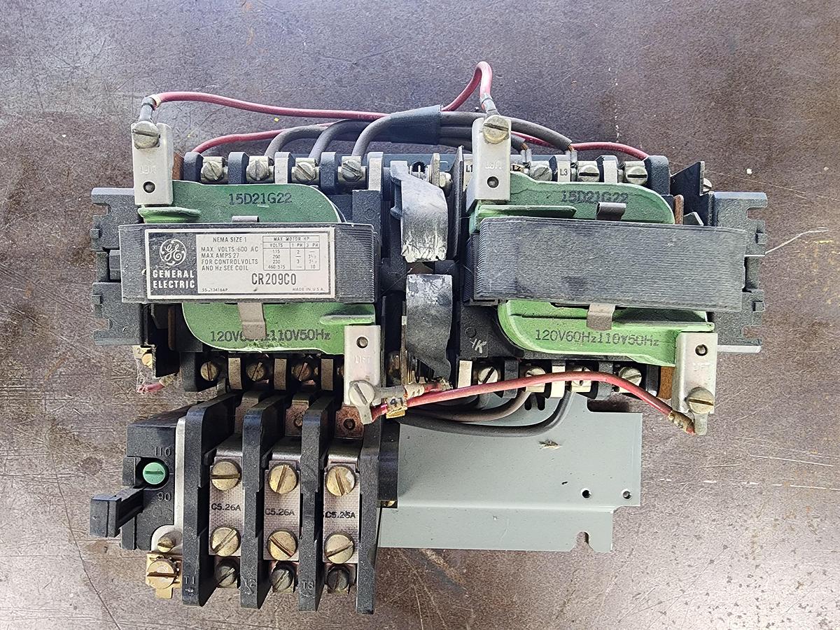 Used General Electric CR209C0 Nema Size 1 Motor Starter CR209CO