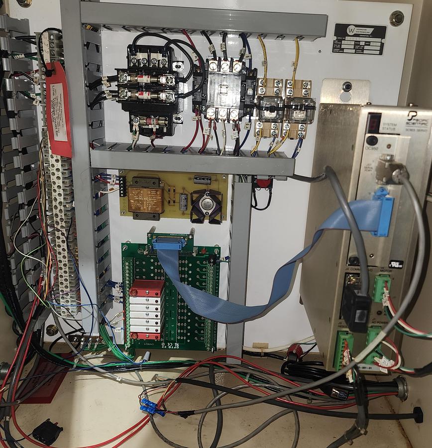 Used 12" WIDE PRF/WADDINGTON PRESS MOUNTED FEEDER