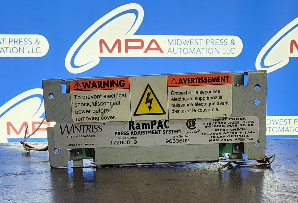 Used Wintriss 9633602 Rampac Power Supply