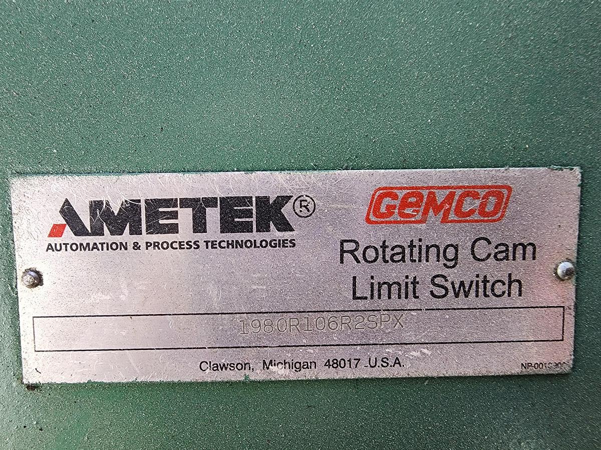 Used Gemco 1980R106R2SPX Rotating Cam Limit Switch