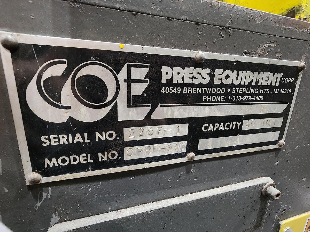 Used 60" WIDE COE FEEDER