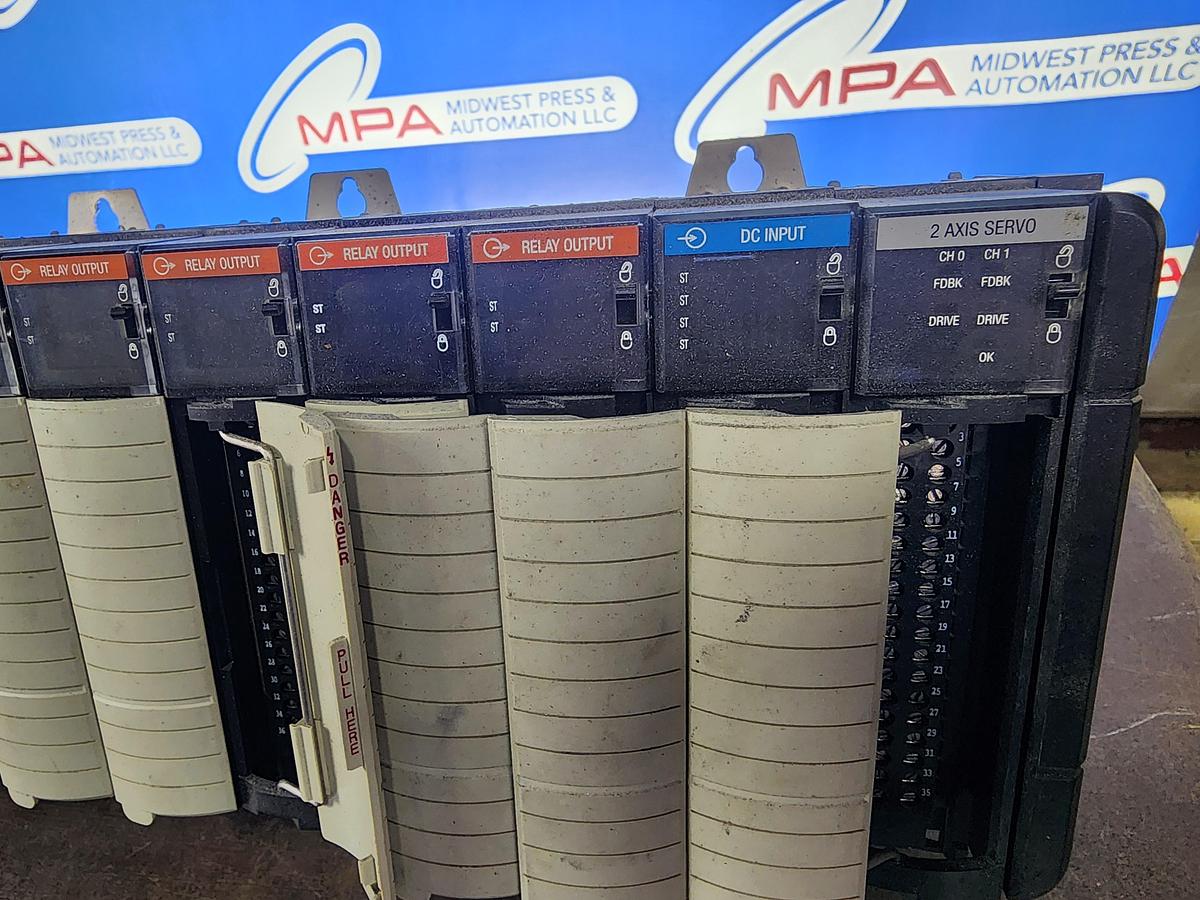 Used Allen-Bradley 1576-A13 Complete 13 slot Chassis  1756-PA75 Power supply Logix5562