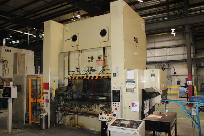 Used AIDA MODEL NCS-3000(2)E STRAIGHT SIDE PRESS