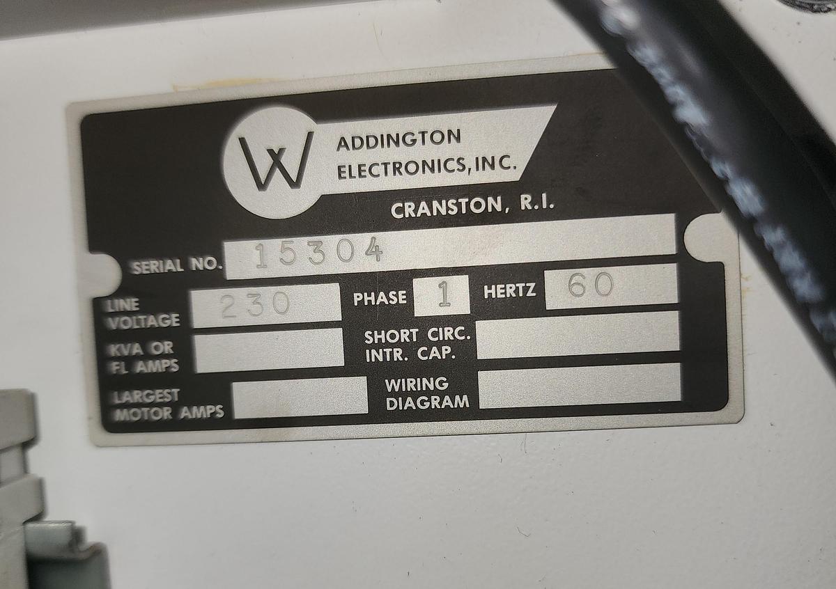 Used 6" WIDE PRF/WADDINGTON PRESS MOUNTED FEEDER