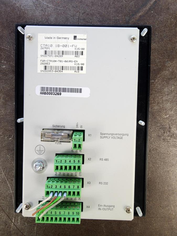 Used Indramat CTA10.1B-001-FW / CTA 10-1 Operator Interface Keypad