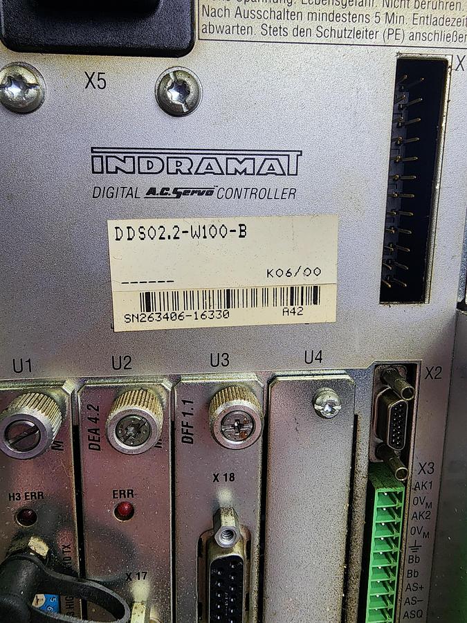 Used Indramat DDS02.2-W100-B AC Servo Controller