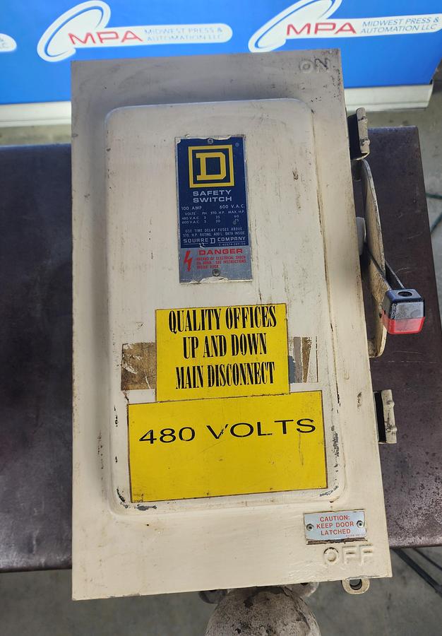 Used Square D H-363AWK 100 Amp 600 V Safety Switch / Disconnect