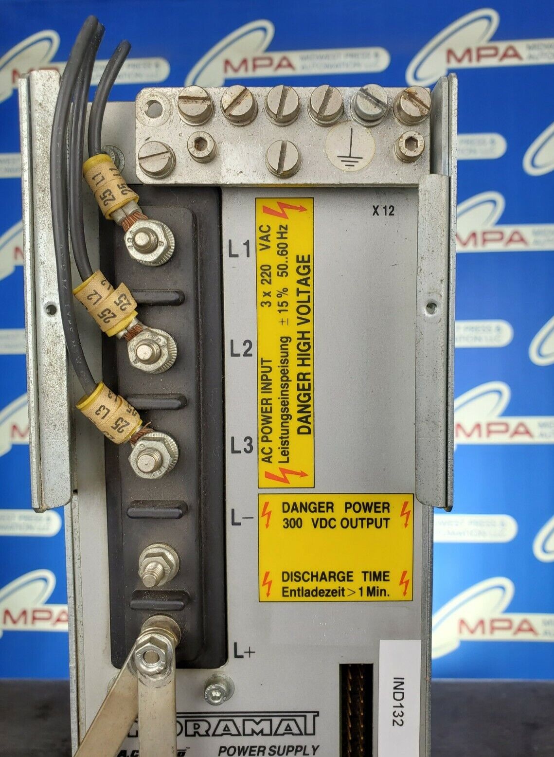 Used Indramat TVM 1.2-050-220/300-W0/115/220V AC Servo Power Supply